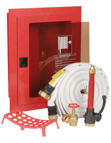 Ziggiotto Cassetta Antincendio Cuba DN 45 Infrangibile 30 m Nero RAL 9005