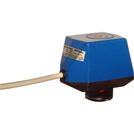 De Pala Motore comando 3 fili no contatto ausiliario ap 60" per 3 vie deviatrice 3 fori/laterale/by pass 230vac tipo "N" con blu/nero invertiti