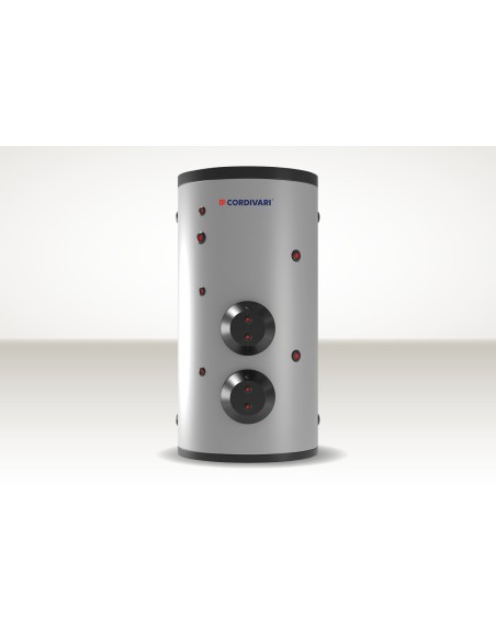 Cordivari EXTRA 2 INOX XXB 500 Hervidor de acero inoxidable 316L con 2 intercambiadores extraíbles Aislamiento rígido INOX 316L 