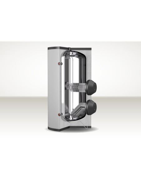 Cordivari EXTRA 2 INOX XXB 500 Hervidor de acero inoxidable 316L con 2 intercambiadores extraíbles Aislamiento rígido INOX 316L 
