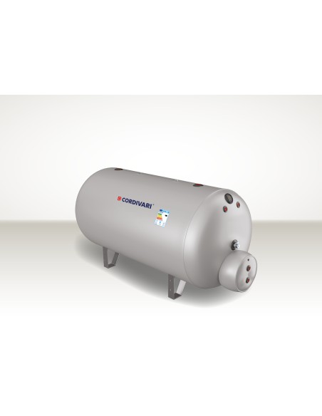 Cordivari EXTRA 1 WXC OR 3000 Horizontaler Polywarm-Wasserkocher mit 1 abnehmbaren Wärmetauscher aus Edelstahl 316L flexible Isolierung abnehmbar 3000lt