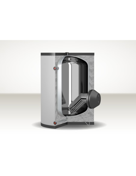Cordivari EXTRA 1 COMPACT XCC 2500 Bollitore in acciaio inox 316L con 1 scambiatore estraibile in acciaio INOX 316L coibentazione flessibile smontabile 2500lt Altezza ridotta