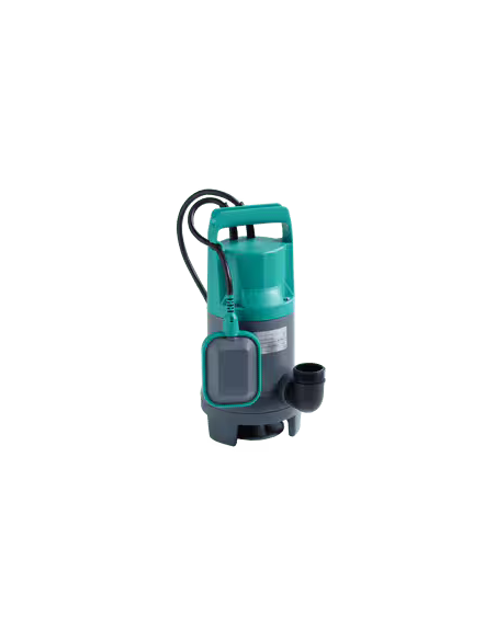 Wilo Initial-Waste 14-9 Pompa sommergibile automatica portatile con girante arretrata e galleggiante. Temperatura liquido fino a: 35. Profondita' di immersione: 5 m. Passaggio solidi: 20 mm. Livello asp. minimo: 40 mm. Freq.: 50 Hz, Tensione: 230 V