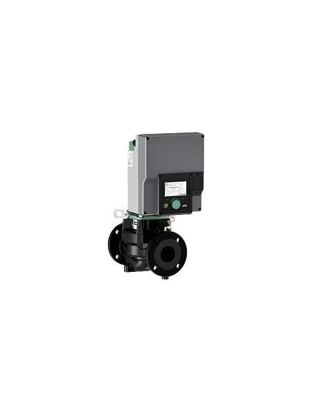 Wilo Stratos GIGA2.0-I 125/1-11/4.0 Single inline pump with fan-cooled 3~400 V IE5 motor, EC permanent magnet technology for automatic performance control. Complete with pressure sensor. PN16. DN125 flanged ports. Centre distance 620 mm.