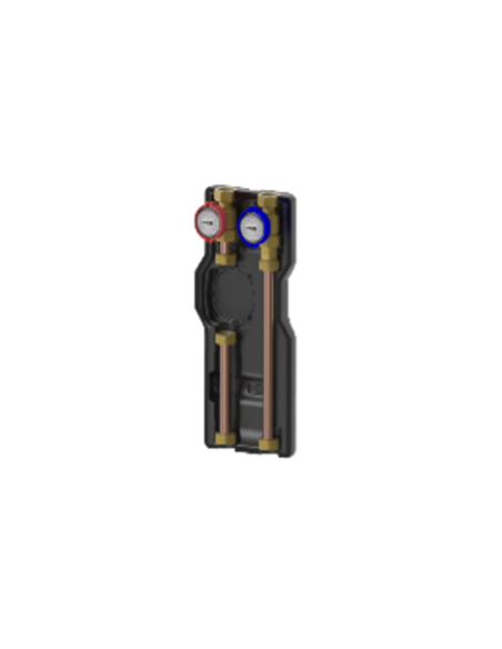 De Pala Direct distribution unit - DN20
(without circulator) for high temperature, 90 mm center distance - kv 5.0