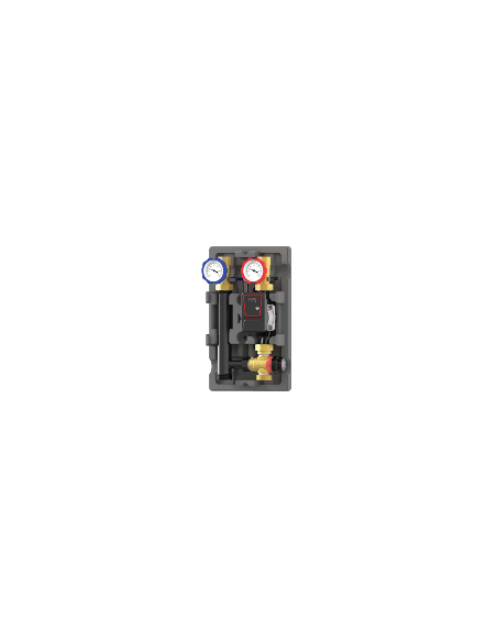 De Pala Thermostatische Regeleinheit 20÷55°C - DN25 für Heizungsanlage, Niedrig-/Mitteltemperatur, Achsabstand 125 mm - kv 2,5